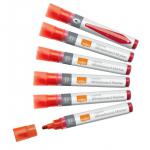 Nobo Liquid Ink Whiteboard Pens Bullet Tip 10 Pack Red 1915379