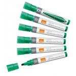 Nobo Liquid Ink Whiteboard Pens Bullet Tip 10 Pack Green 1915380