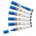 Nobo Liquid Ink Whiteboard Pens Chisel Tip 10 Pack Blue 1915383