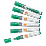 Nobo Liquid Ink Whiteboard Pens Chisel Tip 10 Pack Green 1915385