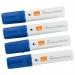 Nobo Glide Whiteboard Pens Large Chisel Tip 4 Pack Blue 1915389