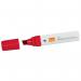 Nobo Glide Whiteboard Pens Large Chisel Tip 4 Pack Red 1915390