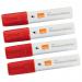 Nobo Glide Whiteboard Pens Large Chisel Tip 4 Pack Red 1915390