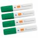 Nobo Glide Whiteboard Pens Large Chisel Tip 4 Pack Green 1915391