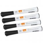 Nobo Glide Whiteboard Pens Fine Tip 4 Pack Black 1915392