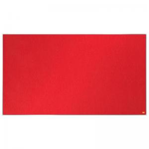 Nobo Impression Pro Widescreen Felt Notice Board 1220x690mm Red