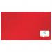 The photograph captures a vibrant red Nobo Impression Pro Widescreen Felt Notice Board from ACCO Brands. Measuring 1220x690mm, the board is large enough to display important notes, announcements, or reminders. The textured felt surface provides a tactile element to the sleek design, adding both functionality and aesthetic appeal. The wide frame gives the board a modern and professional look. This notice board would make a great addition to any office or home workspace.