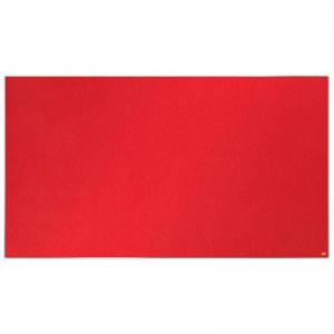 Nobo Impression Pro Widescreen Felt Notice Board 1550x870mm Red