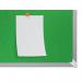 The photo shows a sleek, modern ACCO Brands Noticeboards Nobo Impression Pro Widescreen Felt Notice Board in a vibrant green color. It measures 890x500mm and features a smooth, felt surface that is perfect for pinning up important documents and notes. The edges are clean and sharp, giving the board a professional appearance. The wide design allows for ample space to display various materials, making it ideal for offices, classrooms, and home use. The attention-grabbing green color adds a pop of color and liveliness to any space.