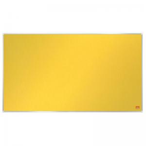 Nobo Impression Pro Widescreen Felt Notice Board 710x400mm Yellow