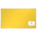 This image shows a bright yellow nobo impression pro widescreen felt notice board from ACCO Brands. The board measures 710x400mm and features a sleek and modern design. The soft felt surface provides a perfect backdrop for pinning important notices and memos. The board is equipped with a sturdy frame and secure mounting system for easy installation.