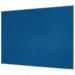 This photograph features a stylish blue Nobo Essence felt notice board, measuring 1800x1200mm, made by ACCO Brands. The board is lined with a smooth felt material, providing a soft surface for effortlessly pinning up notes and reminders. The vibrant blue color adds a pop of color to any wall, making it a practical and attractive addition to any office or workspace. The premium quality construction of the board ensures durability and longevity, making it a reliable choice for organizing important information. The sleek, modern design of the board adds a touch of sophistication to any environment.