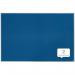 The image shows a large blue felt notice board, measuring 1800x1200mm, from ACCO Brands Nobo Essence collection. The felt material gives it a soft and inviting texture, while the bold blue color adds a pop of vibrancy. The surface is perfect for displaying important notes, photos, or memos, making it a versatile addition to any workspace or home. The sleek design and clean edges add a touch of sophistication to the overall appearance. This notice board is an ideal choice for those looking for a functional and stylish display solution.