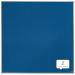 The photo shows a blue felt notice board with the brand name ACCO Brands written at the top. The size of the board is 1200x1200mm and it is from the Nobo Essence collection. The felt material gives it a soft and textured appearance, while the blue color adds a pop of color to any space. The edges of the board are rounded, giving it a modern and sleek look. Pins and notes can be seen scattered across the surface, showcasing its functionality as a notice board. The overall design is simple and stylish, making it a practical addition to any office or home setting.