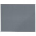 In the photo, a sleek grey notice board can be seen, measuring 1500x1200mm in size. The surface is covered in soft felt material, perfect for pinning notes and important documents. The board is branded with Nobo Essence by ACCO Brands, adding a touch of sophistication. Overall, the board appears functional yet stylish, making it a great addition to any office or workspace.