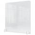 Nobo Clear Acrylic Protective Counter Partition Screen 700x850mm 1915489