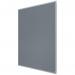 This photograph features a sleek, grey Nobo Essence Felt Notice Board from ACCO Brands. Measuring 1500x1000mm, the notice board stands out with its modern design and attractive felt surface. The smooth grey color provides a neutral background for any messages or announcements to be displayed. With a sturdy frame and large size, this notice board is perfect for sharing important information in any home, office, or educational setting.