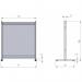 Nobo Premium Plus Clear PVC Protective Desk Divider Screen 770x860mm 1915547