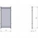 Nobo Premium Plus Clear PVC Modular Desk Divider Screen System 400x820mm 1915549