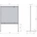 Nobo Premium Plus Clear PVC Free Standing Protective Screen Divider 1480x2060mm 1915551