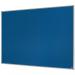 The photo shows a blue ACCO Brands Noticeboards Nobo Essence Felt Notice Board, measuring 1500x1000mm in size. The felt material gives the board a soft texture, and the blue color adds a pop of color to any space. The surface is perfect for pinning up important documents or photos, and the large size allows for plenty of space to organize and display. The board is mounted on a wall and has a clean and simple design, making it a functional and stylish addition to any office or home.