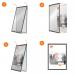 Nobo Impression Pro A4 Poster Frame with Graphite Grey Clip Frame 1915579