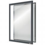 Nobo Impression Pro A4 Poster Frame with Graphite Grey Clip Frame 1915579
