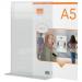 Nobo Premium Plus A5 Clear Acrylic Freestanding Poster Frame