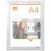 Nobo Premium Plus A4 Clear Acrylic Wall Mounted Repositionable Poster Frame 1915600