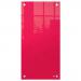 Nobo Small Glass Whiteboard Panel 300x600mm Red 1915605