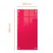 Nobo Small Glass Whiteboard Panel 300x600mm Red 1915605