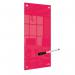 Nobo Small Glass Whiteboard Panel 300x600mm Red 1915605