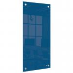 Nobo Small Glass Whiteboard Panel 300x600mm Blue 1915607