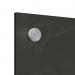 Nobo Small Glass Whiteboard Panel 300x600mm Black 1915609