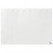 This image features a sleek and compact ACCO Brands Drywipe Boards Nobo Transparent Acrylic Mini Whiteboard. It is designed to serve as a weekly planner and can be easily mounted on either a desktop or a wall. The A4 size makes it convenient for everyday use. Its transparent acrylic material adds a modern touch, while the drywipe feature allows for easy erasing for multiple uses.