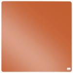 Nobo Mini Magnetic Whiteboard Coloured Tile 360mmx360mm Orange 1915622