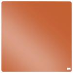 Nobo Mini Magnetic Whiteboard Coloured Tile 360mmx360mm Orange 1915622