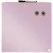 Nobo Mini Magnetic Whiteboard Coloured Tile 360mmx360mm Rose 1915623