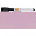 Nobo Mini Magnetic Whiteboard Coloured Tile 360mmx360mm Rose 1915623