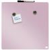 Nobo Mini Magnetic Whiteboard Coloured Tile 360mmx360mm Rose 1915623