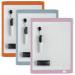 Nobo Mini Magnetic Whiteboard with Coloured Frame 216x280mm Assorted - Outer carton of 6 1915625