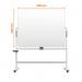 Nobo Move & Meet Revolving Mobile Whiteboard 1500x1200mm Grey 1915645