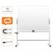 Nobo Move & Meet Revolving Mobile Whiteboard 1500x1200mm Grey 1915645