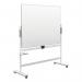 Nobo Move & Meet Revolving Mobile Whiteboard 1500x1200mm Grey 1915645