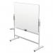 Nobo Move & Meet Revolving Mobile Whiteboard 1500x1200mm Grey 1915645