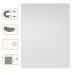 Nobo Frameless Magnetic Modular Whiteboard 600x450mm 1915656