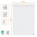 Nobo Premium Flipchart Pad 60x85cm, Dual-Sided Plain or Gridded Paper, 50 sheet, 90gm², Rolled. 1915657