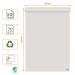 Nobo Recycled Flipchart Pad 58x81cm, Dual-Sided Plain or Gridded Paper, 50 Sheet, 70gm²,Rolled. 1915659