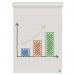 Nobo Recycled Flipchart Pad 58x81cm, Dual-Sided Plain or Gridded Paper, 50 Sheet, 70gm²,Rolled. 1915659