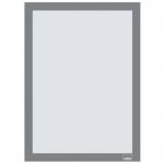 Nobo Self-adhesive Magnetic Poster Frame A4, Silver (Pack of 2) 1915696